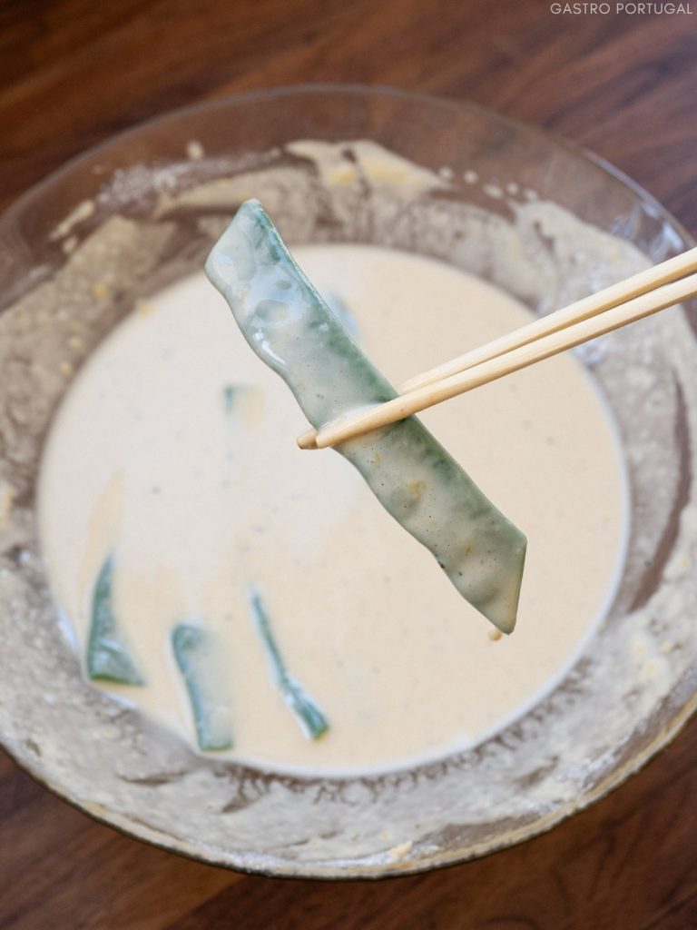 green beans coated in batter