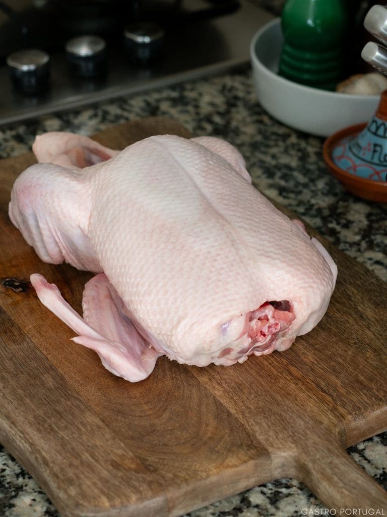 whole raw duck